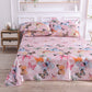 Summer Ice Silk Printing Home Textile Kit Single Bed Sheet Washed Silk Large Bed Sheet