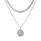 Fashion Retro Multilayer Coin Necklace Jewelry