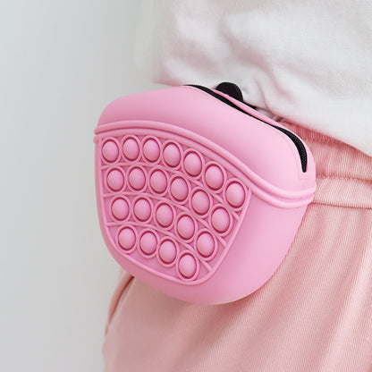 Silicone Dog Treat Pouch – Washable Training Waist Bag