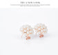 Fashion Jewelry Inlaid Pearl Necklace Earrings