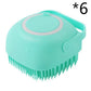 Pet Bath Massage Gloves – Silicone Brush for Dogs & Cats