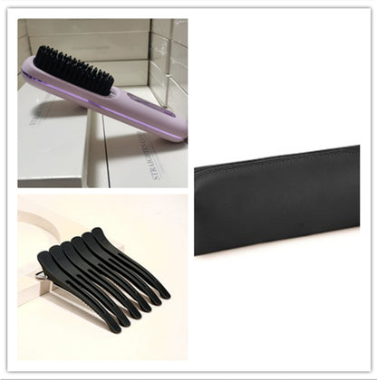 Portable Hair Straightener Brush – Fast Heating & USB Charging