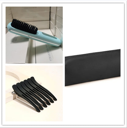 Portable Hair Straightener Brush – Fast Heating & USB Charging